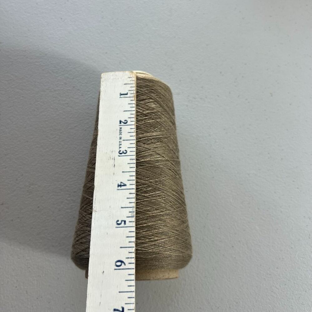 Colourmart Yarn 150g Cone Taupe Yarn 2/56 NM Cobweb WT Cashmere Silk Merino - Picture 2 of 6